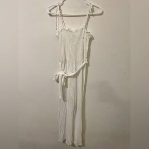 Rip curl white jumpsuit, size small